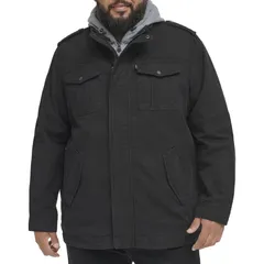 リーバイス レディース アウター ジャケット・ブルゾン トール コットン Big Tallevis Cotton Sherpa Trucker Jacket Black ブラック