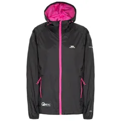 トレスパス レディース アウター ジャケット・ブルゾン Trespass WomensLadies Qikpackaway Waterproof Jacket Black ブラック