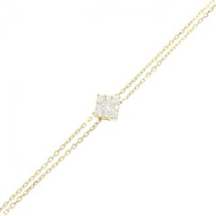 ☆AHKAH☆ ダイヤモンドシェイプ ブレスレット K18YG 定価12.8万