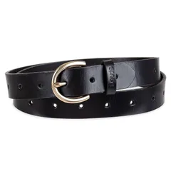 リーバイス レディース アクセサリー ベルト プラスサイズ レザー Womens Plus Levis Perforated Casualeather Belt Black ブラック