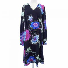 美品 LEONARD レオナール カンカン ストレッチ ワンピース 40 - メルカリ
