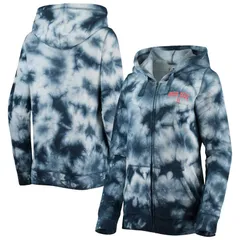 ニューエラ レディース トップス Tシャツ パーカー Womens New Era Navy Boston Red Sox TieDye FullZip Hoodie Rsx Navy ネイビー