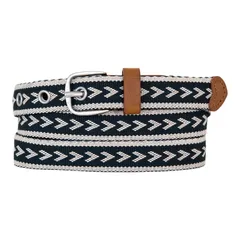 エディー バウアー レディース アクセサリー ベルト Womens Eddie Bauer 08in Cascade Woven Belt Navy ネイビーのサムネイル