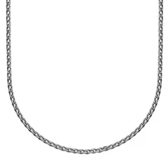 リンクス レディース アクセサリー ネックレス・チョーカー・ペンダントトップ Tシャツ レース LYNX Menstainlessteel 3 mm Rope Chainecklace White ホワイト