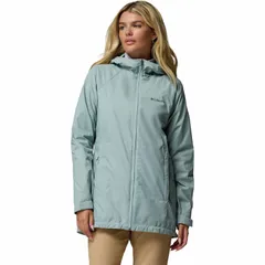 コロンビア レディース アウター ジャケット・ブルゾン Womens Columbia Switchback II OmniSHIELD Lined Long Jacket Crushed Blue ブルー