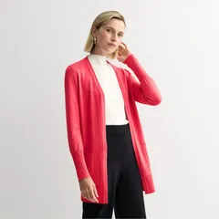 ナインウェスト レディース アウター ニット・セーター カーディガン Womens Nine West Essential Cardigan Coral Vista コーラル