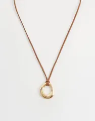 アクセサライズ レディース アクセサリー ネックレス・チョーカー・ペンダントトップ レース Accessorize cord necklace tone GOLD ゴールドのサムネイル