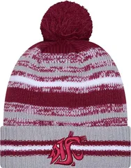 ニューエラ レディース アクセサリー 帽子 ニット New Eradult Washington State Cougars Dark Red Cheer Knit Hat NoColor レッド