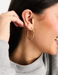 アクセサライズ レディース アクセサリー ピアス・イヤリング Accessorize small simple hoop GOLD ゴールドのサムネイル