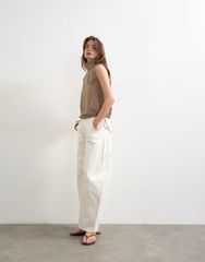 machatt マチャット バックオープンニット アイボリー - メルカリ