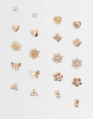 アクセサライズ レディース アクセサリー ピアス・イヤリング Accessorize 10pack pink flowerstud earrings PINK ピンクのサムネイル