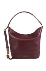 サンドロ レディース バッグ レザー SANDRO Leather bucket bag Bordeauxのサムネイル