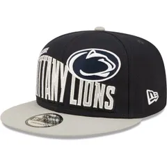 ニューエラ メンズ アクセサリー 帽子 ヴィンテージ Mens New Era Navy Penn State Nittany Lions TwoTone Vintage Wave 9FIFTY Snapback Hat Navy ネイビー