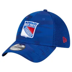 ニューエラ メンズ アクセサリー 帽子 Mens New Era Blue New York Rangers Active Subtle Camo 39THIRTY Flex Hat Blue ブルー