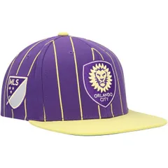 ミッチェルネス メンズ アクセサリー 帽子 Mens Mitchell Ness Purple Orlando City SC Team Pin Snapback Hat Purple パープル