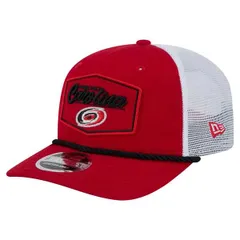 ニューエラ メンズ アクセサリー 帽子 Mens New Era RedWhite Carolina Hurricanes Team Patch Basic 9SEVENTY Adjustable Trucker Hat Red レッド