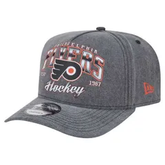 ニューエラ メンズ アクセサリー 帽子 Mens New Era Charcoal Philadelphia Flyers Throwback Washed AFrame PreCurved 9FIFTY Snapback Hat Charcoal チャコール