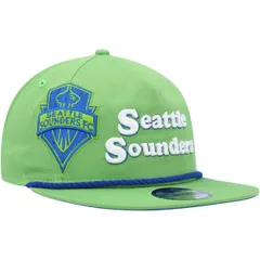 ニューエラ メンズ アクセサリー 帽子 Mens New Erave Green Seattle Sounders FC Heritage The Golfer Snapback Hat Green グリーン