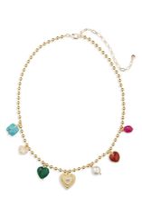 en route jewelry ネックレス パール カラーストーン ゴールド - メルカリ