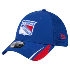 ニューエラ メンズ アクセサリー 帽子 Mens New Era Blue New York Rangers Linear Featherweight 39THIRTY Flex Hat Blue ブルー