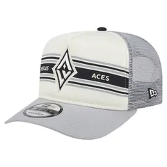 ニューエラ レディース アクセサリー 帽子 Unisex New Era WhiteGray Las Vegas Aces Banner Foam Front 9FIFTY AFrame Adjustable Trucker Hat White ホワイト