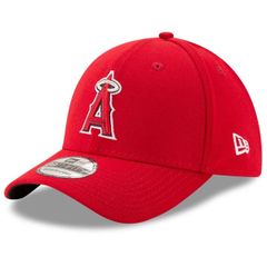 뉴엘라 여성 액세서리 모자 Mens New Era Red Los Angeles Angels Game Team Classic 39THIRTY Flex Hat Red 레