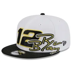 ニューエラ メンズ アクセサリー 帽子 Mens New Era WhiteBlack Ryan Blaney 9FIFTY Snapback Hat White ホワイト