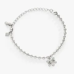 アレックスアンドアニ レディース アクセサリー ブレスレット・バングル・アンクレット Alex and Ani Evil Eye Ball Chain Bracelet Silver シルバー