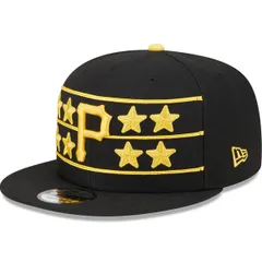 ニューエラ メンズ アクセサリー 帽子 Mens New Era Black Pittsburgh Pirates 2024 Batting Practice 9FIFTY Snapback Hat Black ブラック