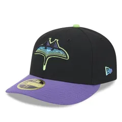 ニューエラ メンズ アクセサリー 帽子 Mens New Era Black Tampa Bay Rays 2024 City Connect Low Profile 59FIFTY Fitted Hのサムネイル