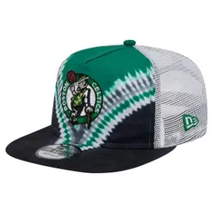 ニューエラ メンズ アクセサリー 帽子 Mens New Era BlackKelly Green Boston Celtics Throwback Dye Golfer Snapback Hat Black ブラック