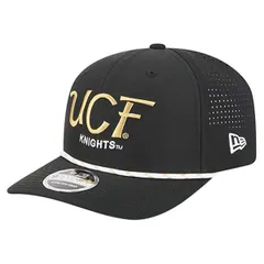 ニューエラ メンズ アクセサリー 帽子 Mens New Era Black UCF Knightscript Performance Rope 9SEVENTY Adjustable Hat Black ブラック