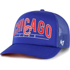 フォーティーセブン メンズ アクセサリー 帽子 Mens 47 Royal Chicago Cubs Backhaul Foam Trucker Snapback Hat Royal