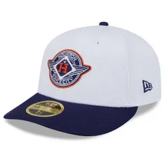 ニューエラ メンズ アクセサリー 帽子 Mens New Era WhiteNavy Houston Astros 2025 City Connect Batting Practice Low Profile 59FIFTY Fitted Hat White