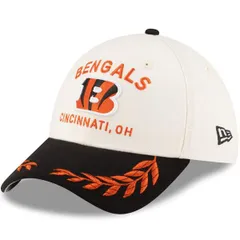 ニューエラ メンズ アクセサリー 帽子 Mens New Era CreamBlack Cincinnati Bengals 2025 NFL Draft 39THIRTY Flex Hat Cream クリーム
