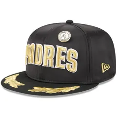 ニューエラ メンズ アクセサリー 帽子 Mens New Era Black San Diego Padres 20259FIFTY Day Gold Leaf 59FIFTY Fitted Hat Black ブラック