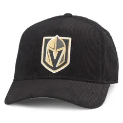 アメリカンニードル メンズ アクセサリー 帽子 コーデュロイ Mens Americaneedle Black Vegas Golden Knights Corduroy Chain Stitch Adjustable Hat Black ブラック