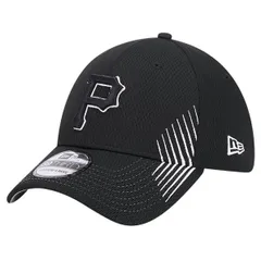 ニューエラ メンズ アクセサリー 帽子 Mens New Era Black Pittsburgh Pirates Active Dash Mark 39THIRTY Flex Hat Black ブラック