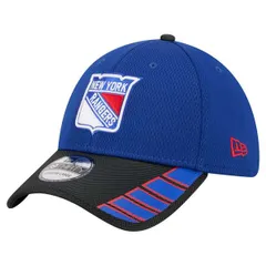 ニューエラ メンズ アクセサリー 帽子 Mens New Era Blue New York Rangers Visor Hit 39THIRTY Flex Hat Blue ブルー
