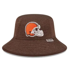 ニューエラ メンズ アクセサリー 帽子 Mens New Era Heather Brown Cleveland Browns Bucket Hat Brown ブラウン