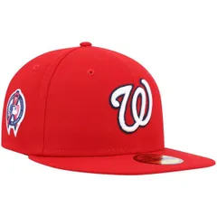 ニューエラ メンズ アクセサリー 帽子 Mens New Era Red Washingtonationals 911 Memorial Side Patch 59FIFTY Fitted Hat Red レッド