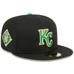 ニューエラ メンズ アクセサリー 帽子 Mens New Era Blackansas City Royals 2026 St Patricks Day 59FIFTY Fitted Hat Black ブラック