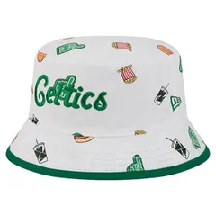 ニューエラ メンズ アクセサリー 帽子 Mens New Era White Boston Celtics Team Cheereversible Bucket Hat White ホワイト