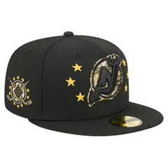 ニューエラ メンズ アクセサリー 帽子 ジャージー Mens New Era Black New Jersey Devils Military Appreciation Digital Camo Stars 59FIFTY Fitted Hat Black ブ