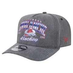 ニューエラ メンズ アクセサリー 帽子 Mens New Era Charcoal Colorado Avalanche Throwback Washed AFrame PreCurved 9FIFTY Snapback Hat Charcoal チャコール