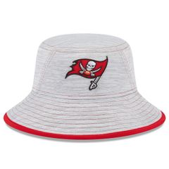 뉴 엘라 남성 액세서리 모자 Mens New Era Gray Tampa Bay Buccaneers Game Bucket Hat Gray 회색