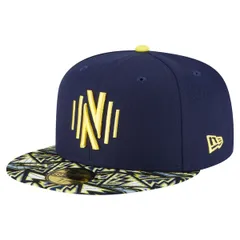 ニューエラ メンズ アクセサリー 帽子 Mens New Era Navy Nashville SC Elementech Pack 59FIFTY Fitted Hat Navy ネイビー