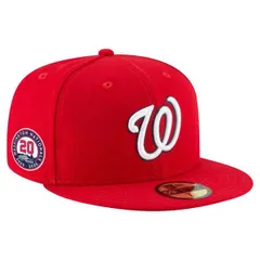 ニューエラ メンズ アクセサリー 帽子 MensNew Era Red Washingtonationals 20th Anniversary 59FIFTY Fitted Hat Red レッド