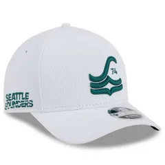 ニューエラ メンズ アクセサリー 帽子 ジャージー Mens New Era White Seattle Sounders FC 2025 Jersey Hook 9FORTY MCrown Adjustable Hat White ホワイト