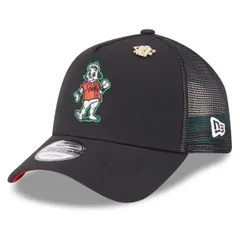 ニューエラ メンズ アクセサリー 帽子 Mens New Era Black San Francisco Giants 2025 Big League Chew AFrame 9FORTY Adjustable Trucker Hat Black ブラック
